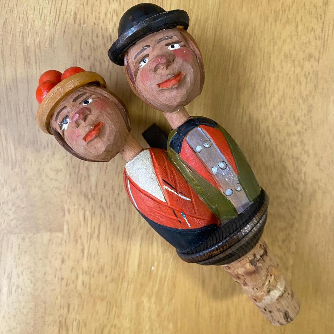 イタリア製 ANRI からくり人形 ボトルストッパー フィギア - メルカリ