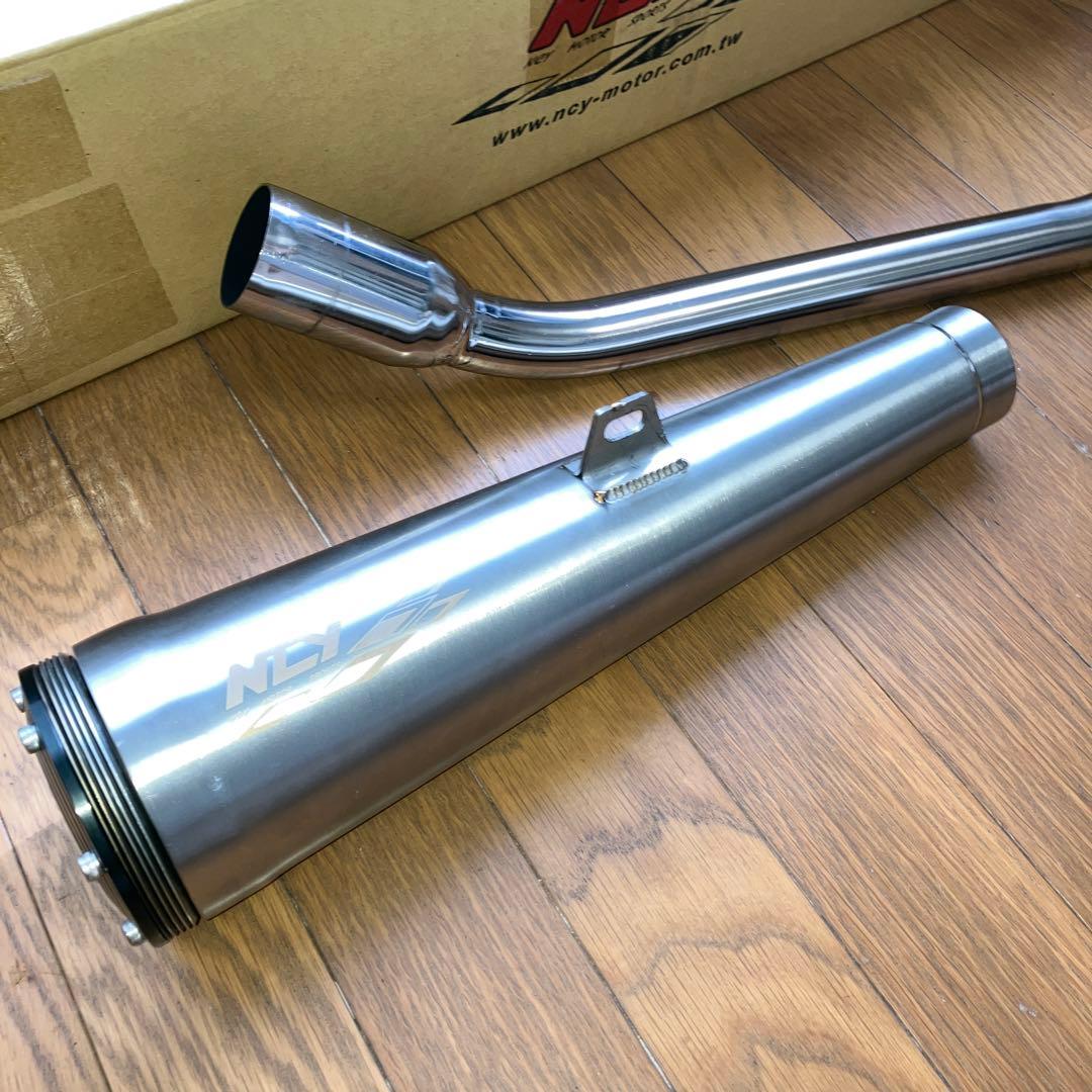 エイプ100 ステンレス スーパートラップ メガホンマフラー 元ミニモト