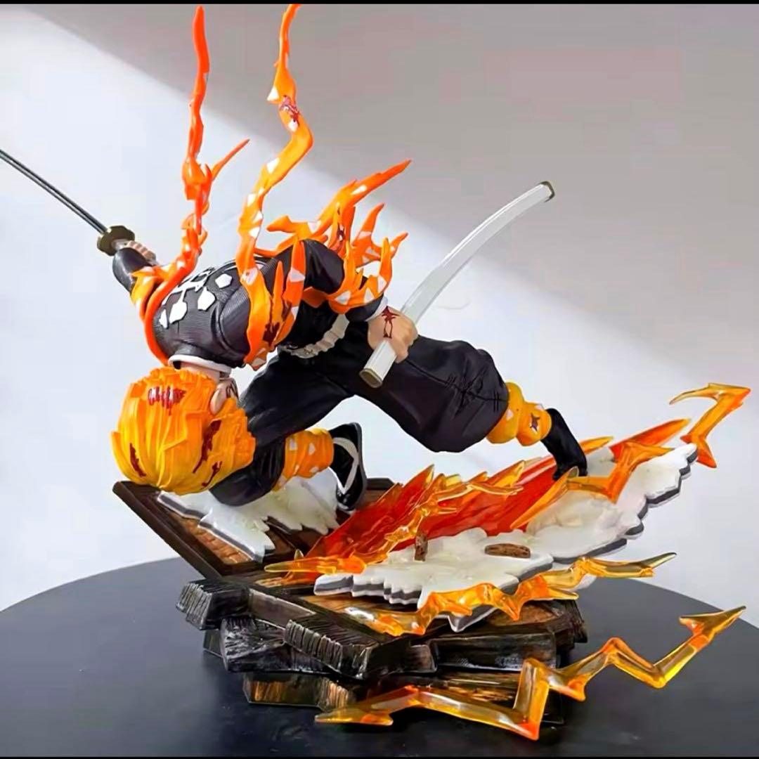 28cm 鬼滅の刃 我妻善逸 火雷神 フィギュア ガレージキット - メルカリ