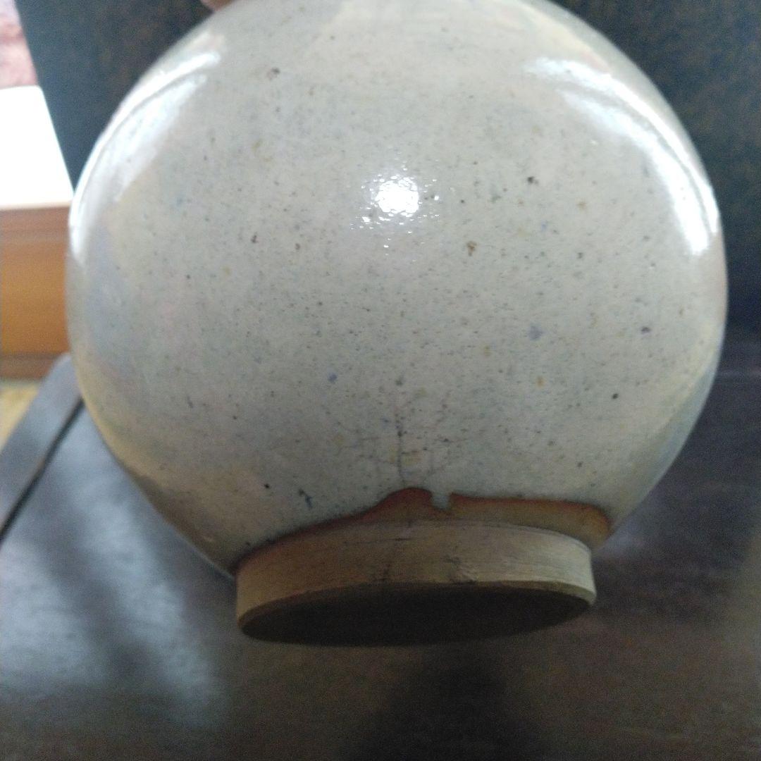 NO293 相馬焼or上野目焼 徳利 糠白釉