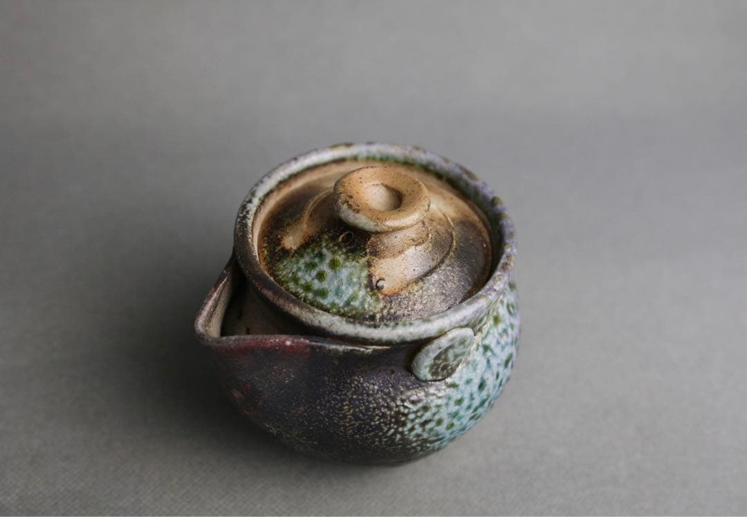 備前焼 最上作 秘色南蛮 佐久知炎仙 南蛮焼 宝瓶 急須