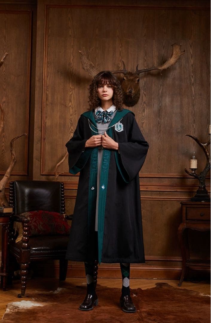 ハリーポッター ローブ 刺繍入り ユニバ USJ kyouko スリザリン | Shop