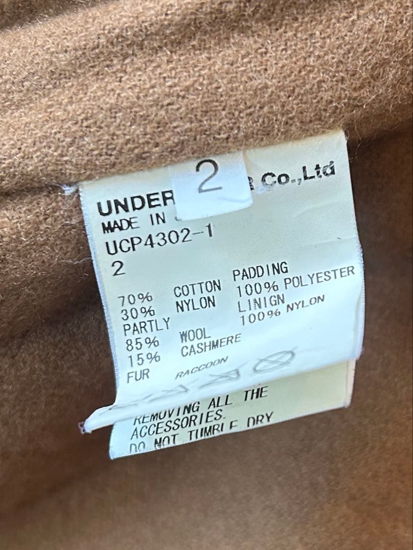 undercover転写プリントウール切替モッズコートウィリアムブレイク 2