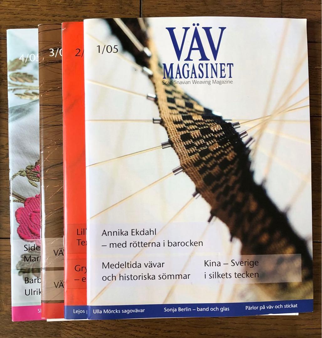 VÄV MAGASINET ￼￼スウェーデンの織物雑誌 2004年-2009年 - メルカリ