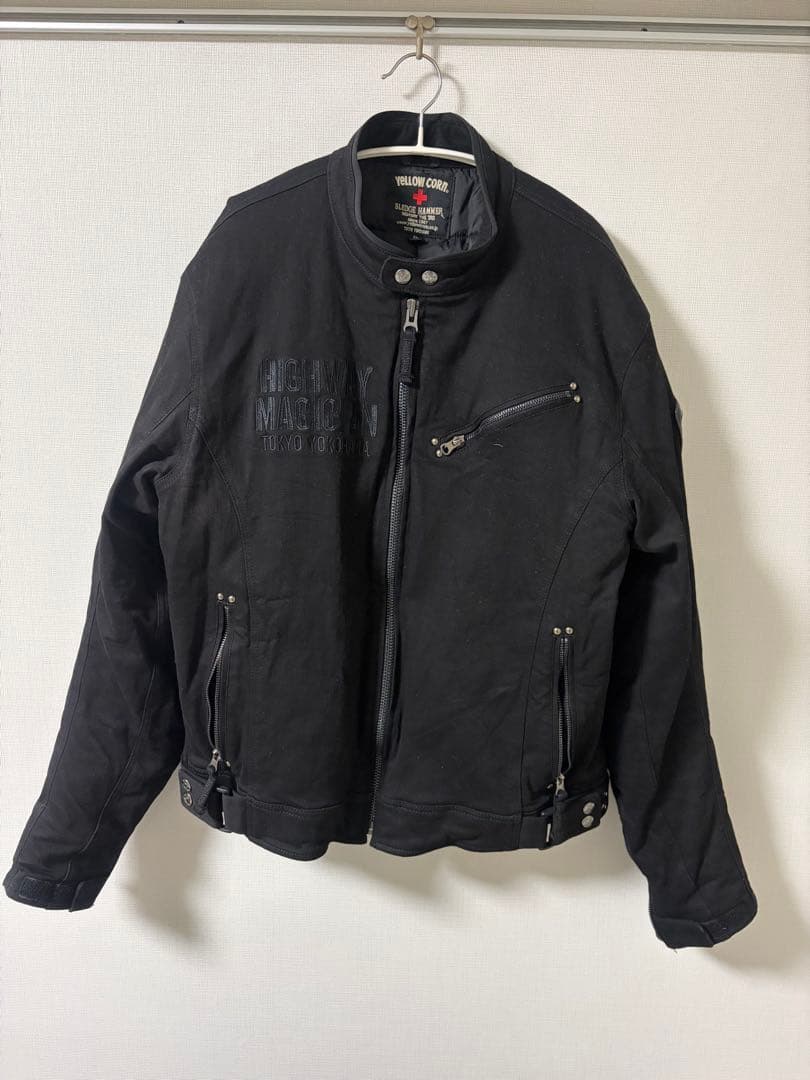 【極美品】 YELLOW CORN SLEDGE HAMMER ジャケット Vintage Yellow Corn Sledge Hammer Motorcycle Biker Jacket - Etsy