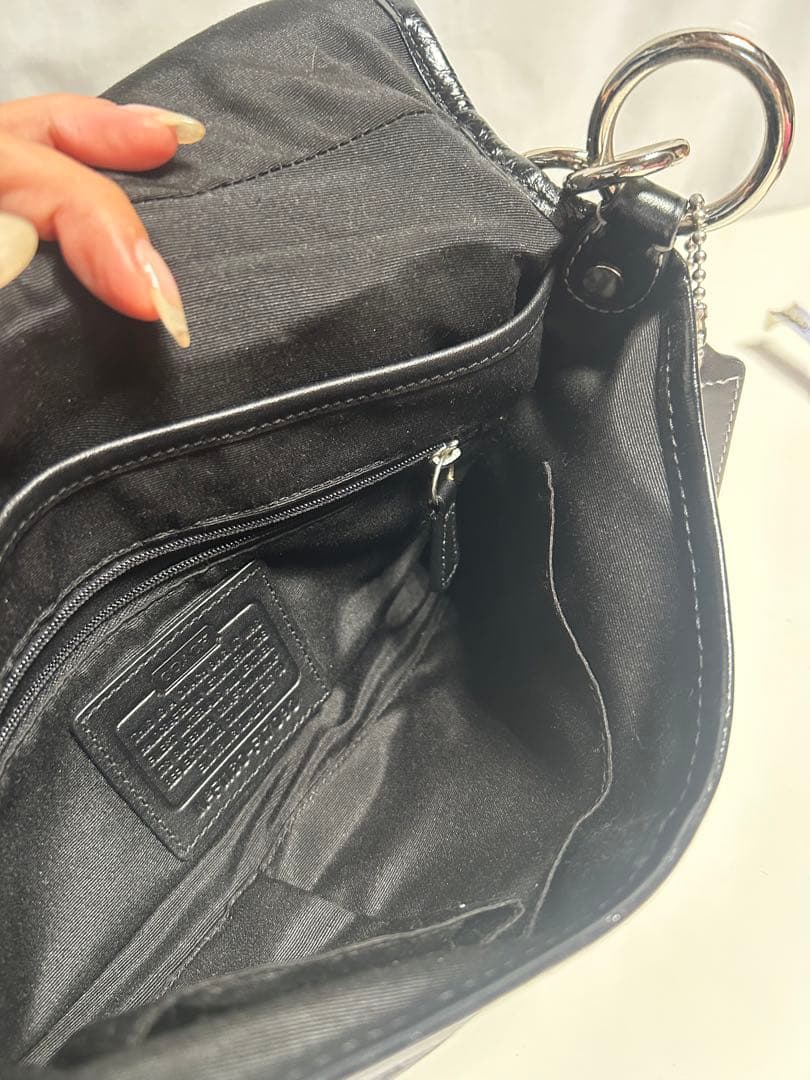 【#nr/11.3/12】コーチソーホーシグネチャーフラップホーボー　coach