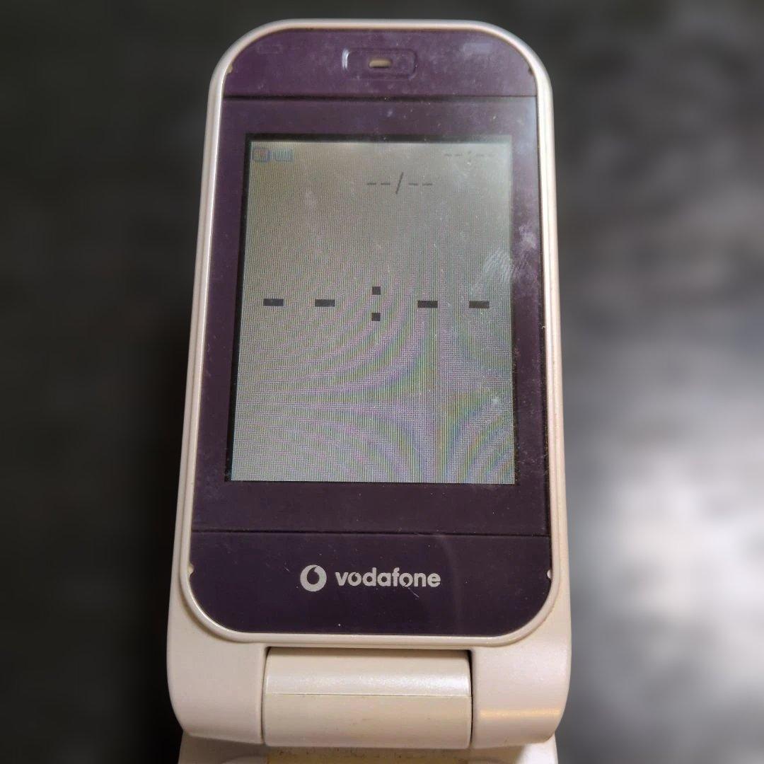 ガラケー東芝 Vodafone V603T ピンク 折りたたみ式携帯電話 - メルカリ