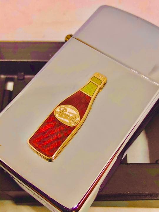 ☆ペプシコーラ☆ビンテージ1986年製造☆貴重なボトルエナメル七宝