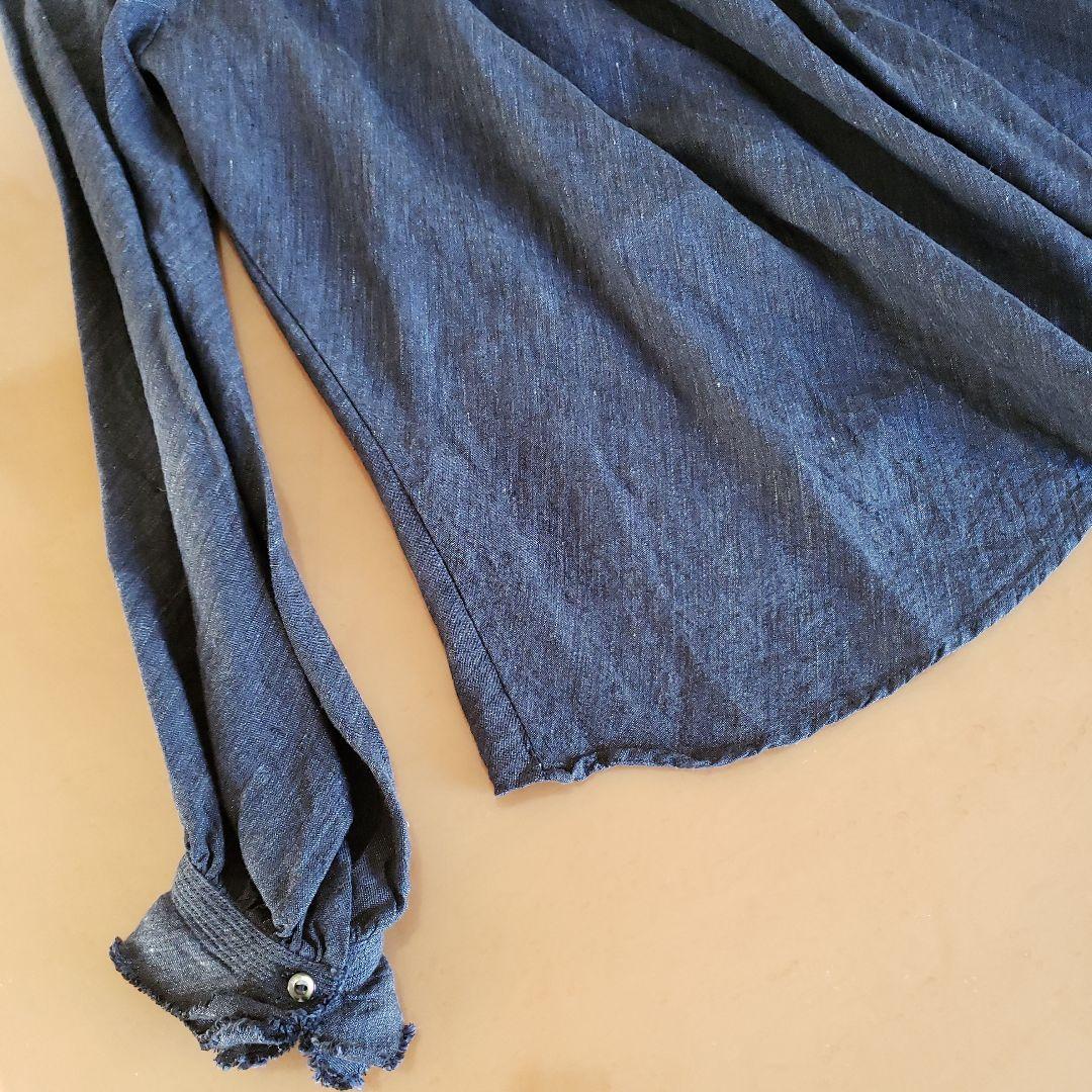 超美品　yunahica 　麻100％　ブラウス