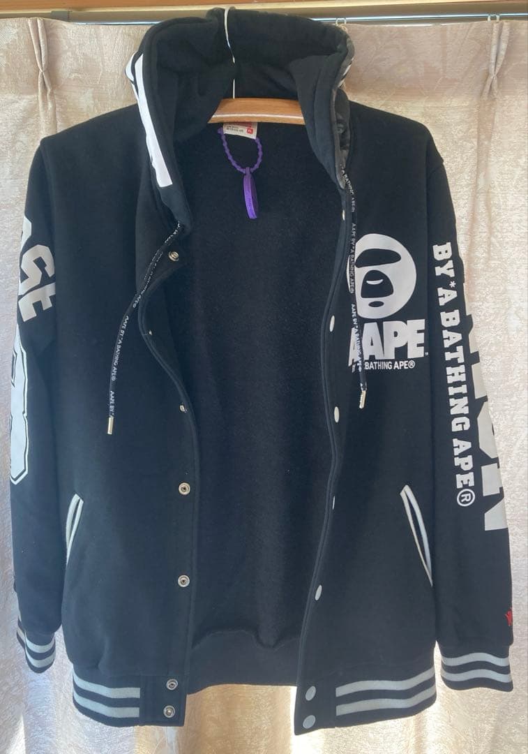 aape by bathing ape AAPE スタジャン フードMサイズ - メルカリ