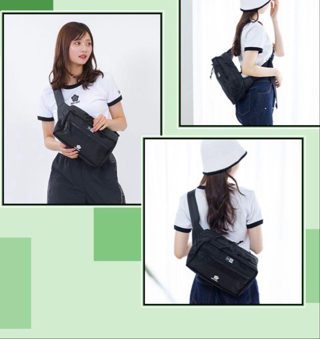 NEW ERA(R) × MARY QUANTスクエア ボディバッグ（ブラック） - メルカリ