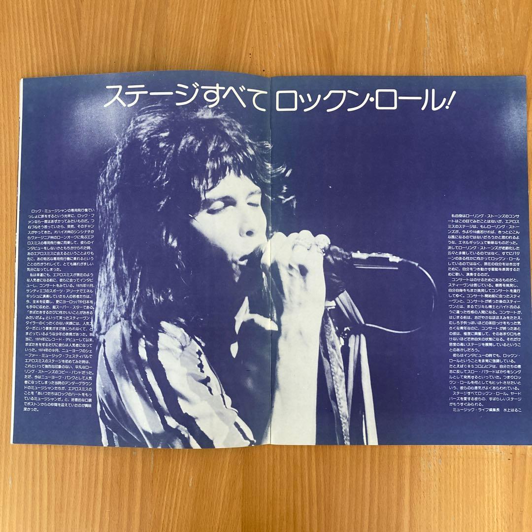 AEROSMITH エアロスミス 1977年 初来日コンサート パンフレット - メルカリ