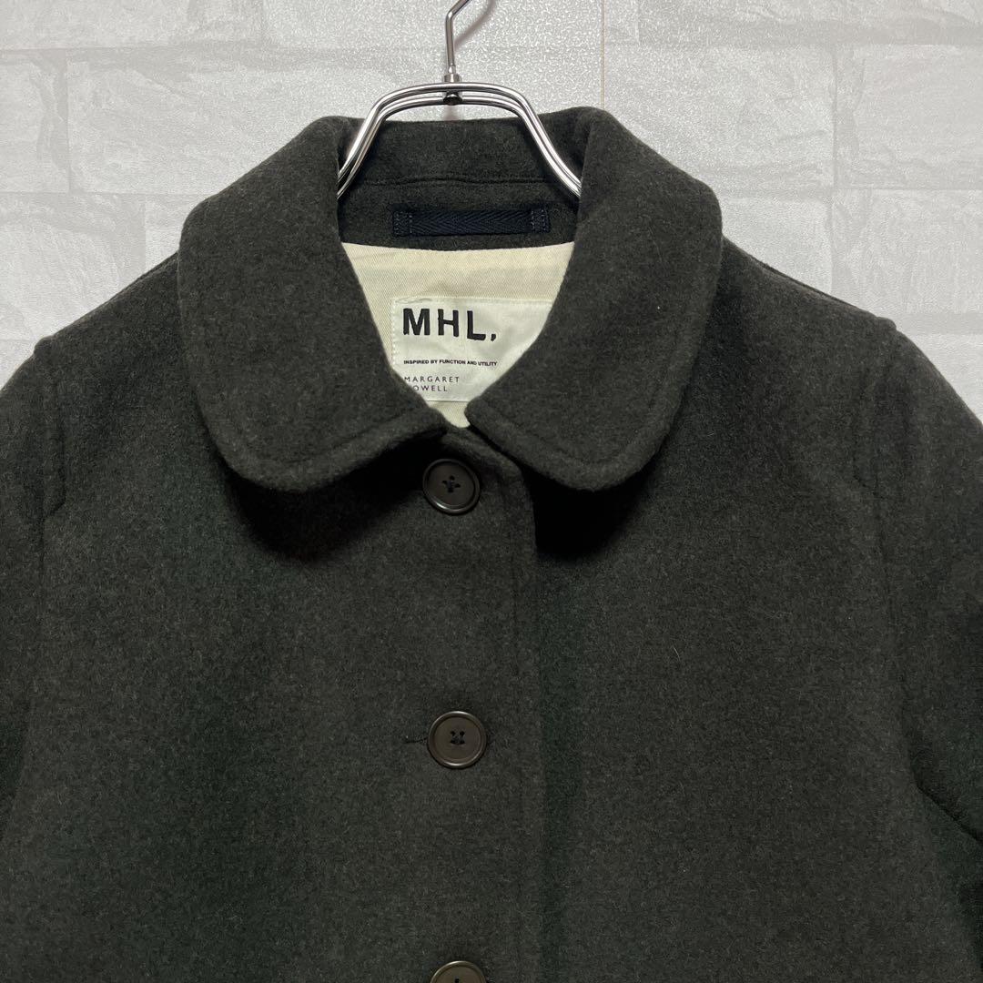 美品】MHL. マーガレットハウエル ラウンドカラー ウールショート