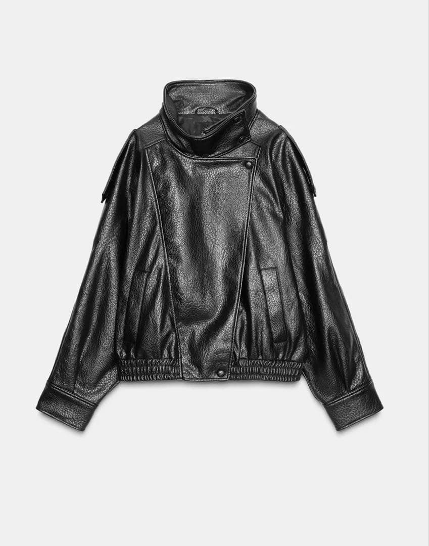 最終値下げ ZARA フェイクレザージャケット XS - メルカリ