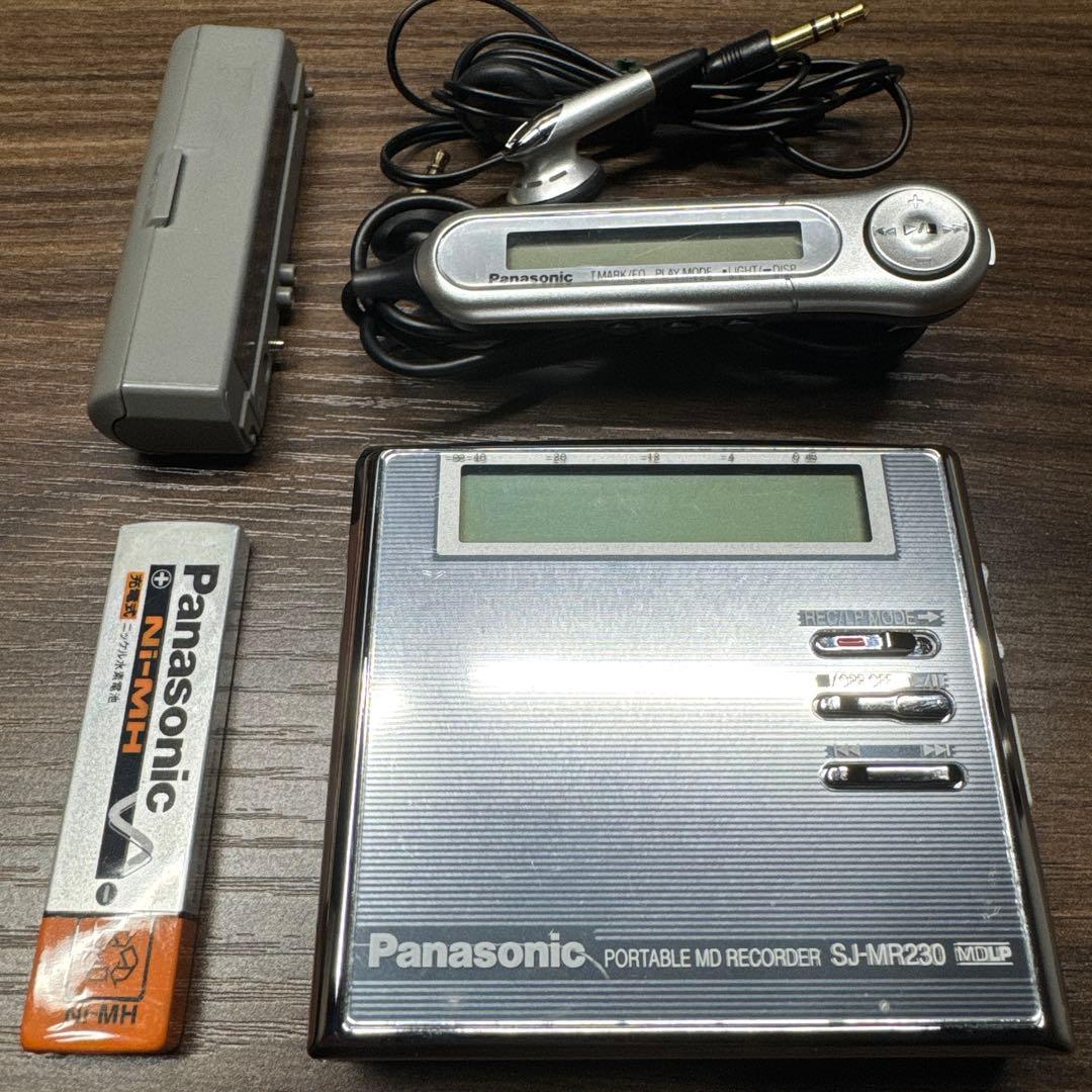 Panasonic ポータブルMDプレイヤー SJ-MR230 録音・再生 - メルカリ