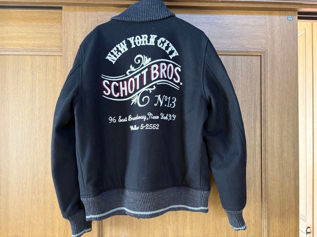 1／3まで値下げします】SCHOTT BROS. スタジャン N°13 黒