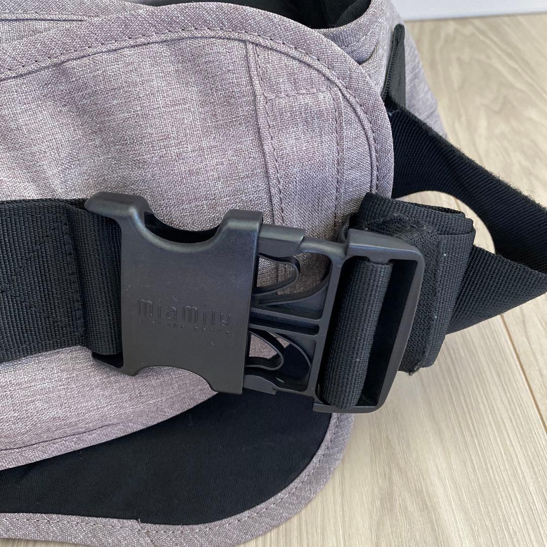 正規代理店で購入】miamily HIPSTER PLUS 抱っこひも グレー
