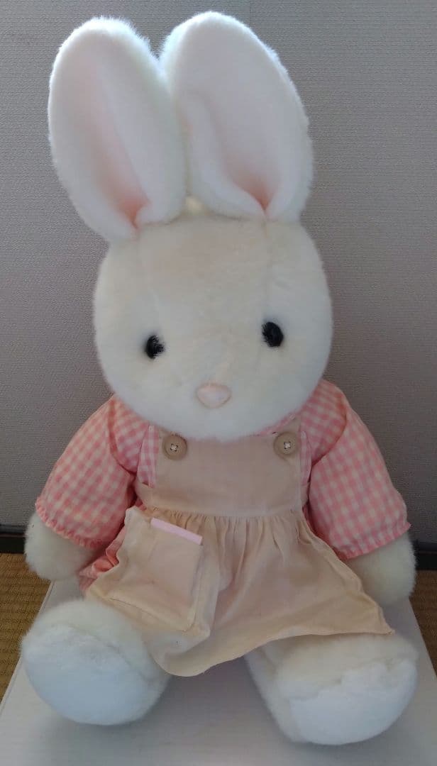 激レア ファースト社 うさぎ ぬいぐるみ 特大サイズ 昭和レトロ 入手
