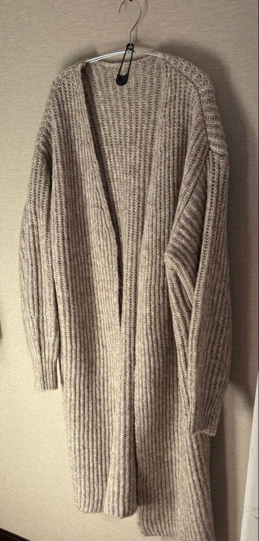 SELECT(セレクト) ロングニットカーディガン セイフティーピン付