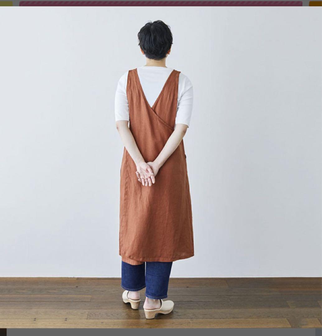 foglinenworks オーバーエプロン ブラウン廃盤色 - メルカリ