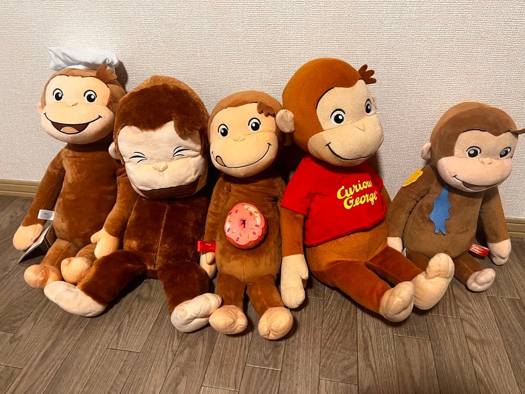 おさるのジョージ ぬいぐるみ バラ売り セット - メルカリ
