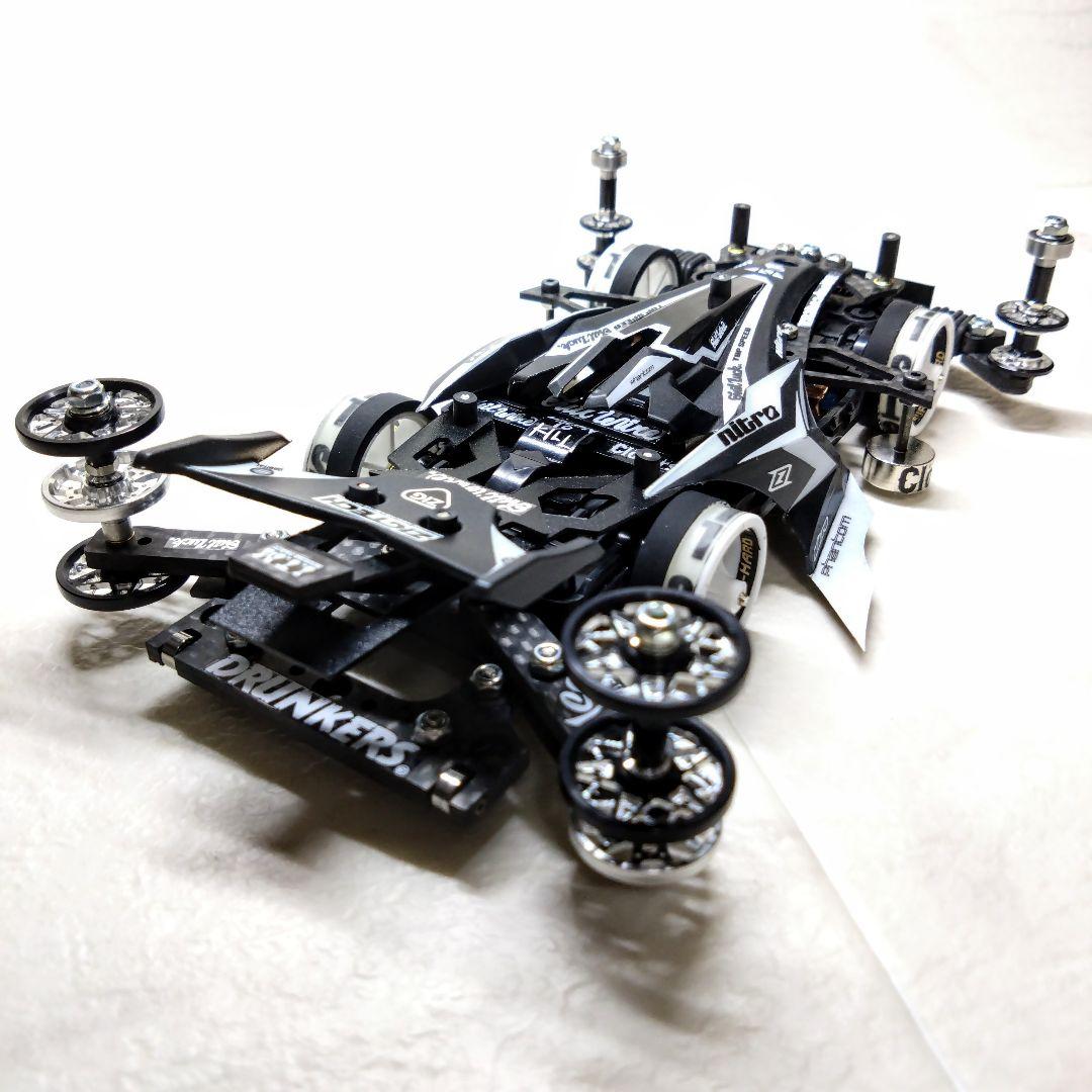 ミニ四駆 完成品 アズール アバンテMKⅢ MSフレキ シロクロ - メルカリ