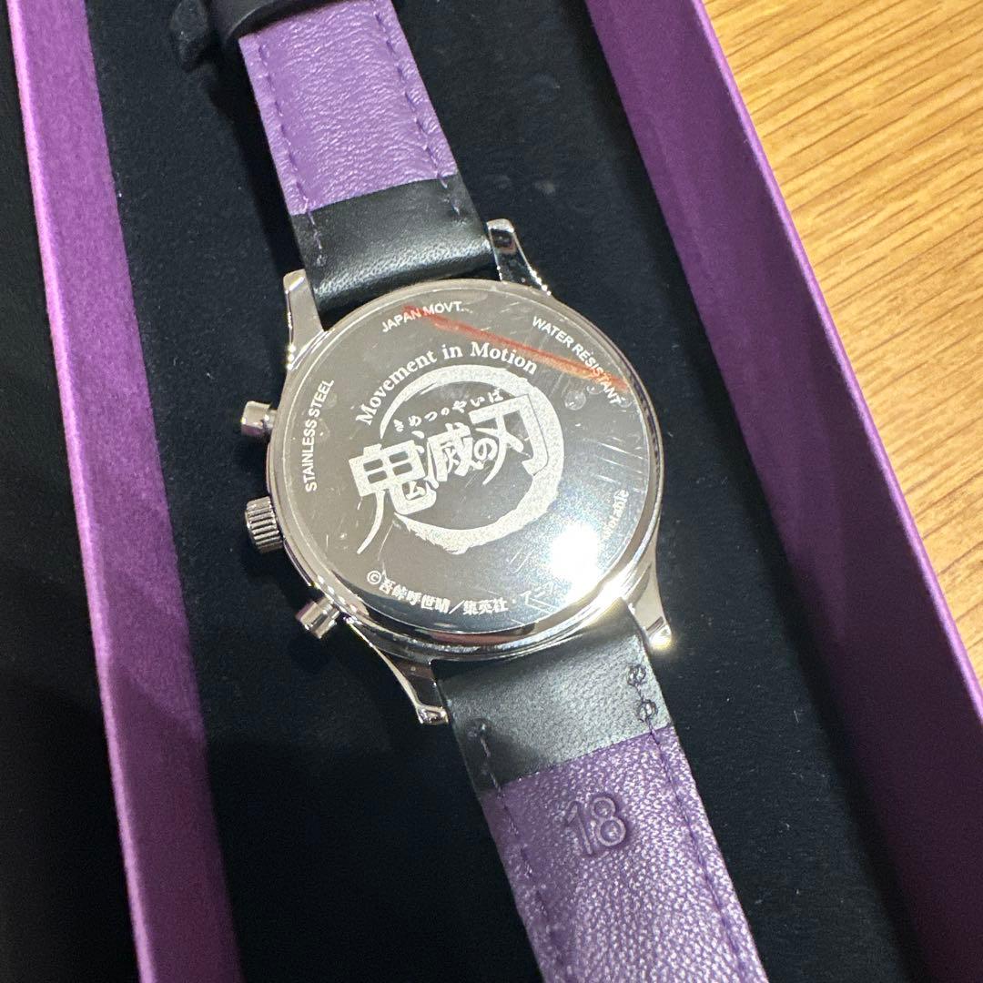 新品未使用 胡蝶しのぶ 鬼滅の刃 クロノグラフ腕時計 TICTAC コラボ