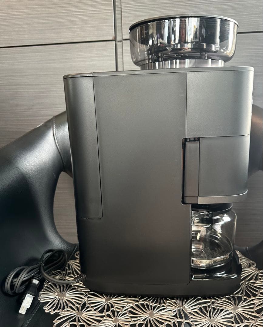 【sirocaシロカ】コーン式全自動コーヒーメーカーカフェばこPRO《ブラック》