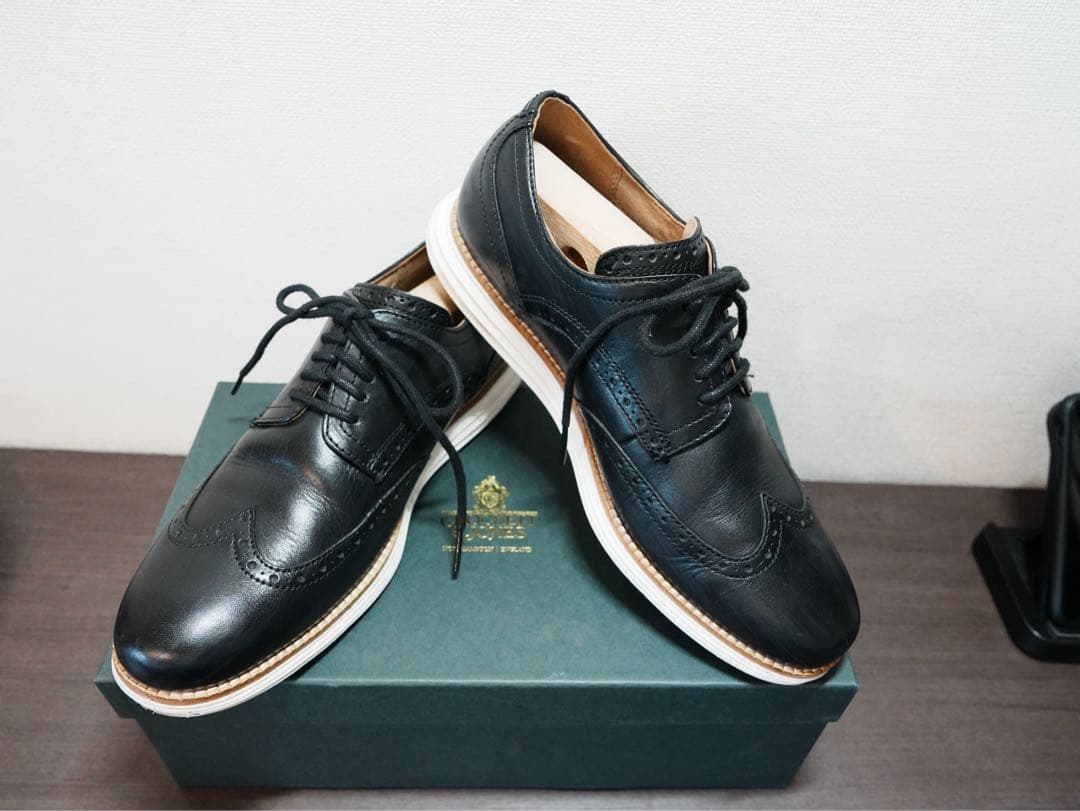 COLE HAAN ブラックレザー ドレスシューズ 26.5cm