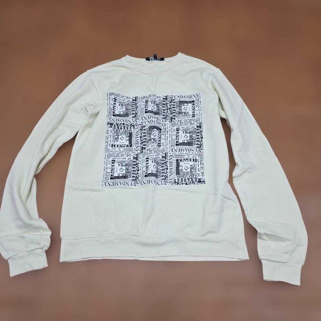 ラフ シモンズ スウエット 春夏 2004 サイズ46 RAF SIMONS - ラフシモンズ 04AW WAVES期 ペイズリー刺繍スウェット