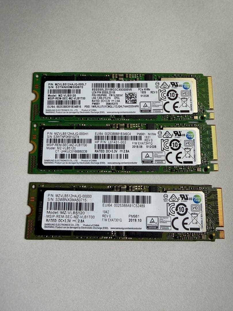 SAMSUNG MZVLB 512GB３枚　正常90%以上 MZ-VLQ512B-lg.jpg