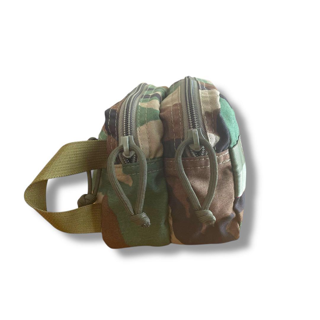 希少/USA製】ブリーフィング ポーチ 迷彩 ウッドランドカモ ナイロン