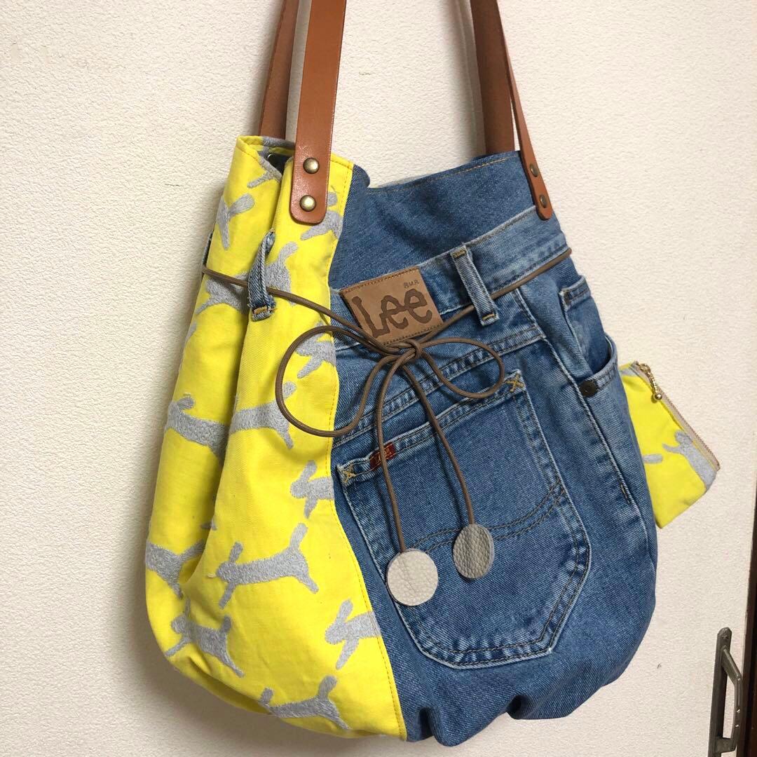 ミナペルホネン ＊ハンドメイド　Poco bag 《ランランラン》リメイクデニム