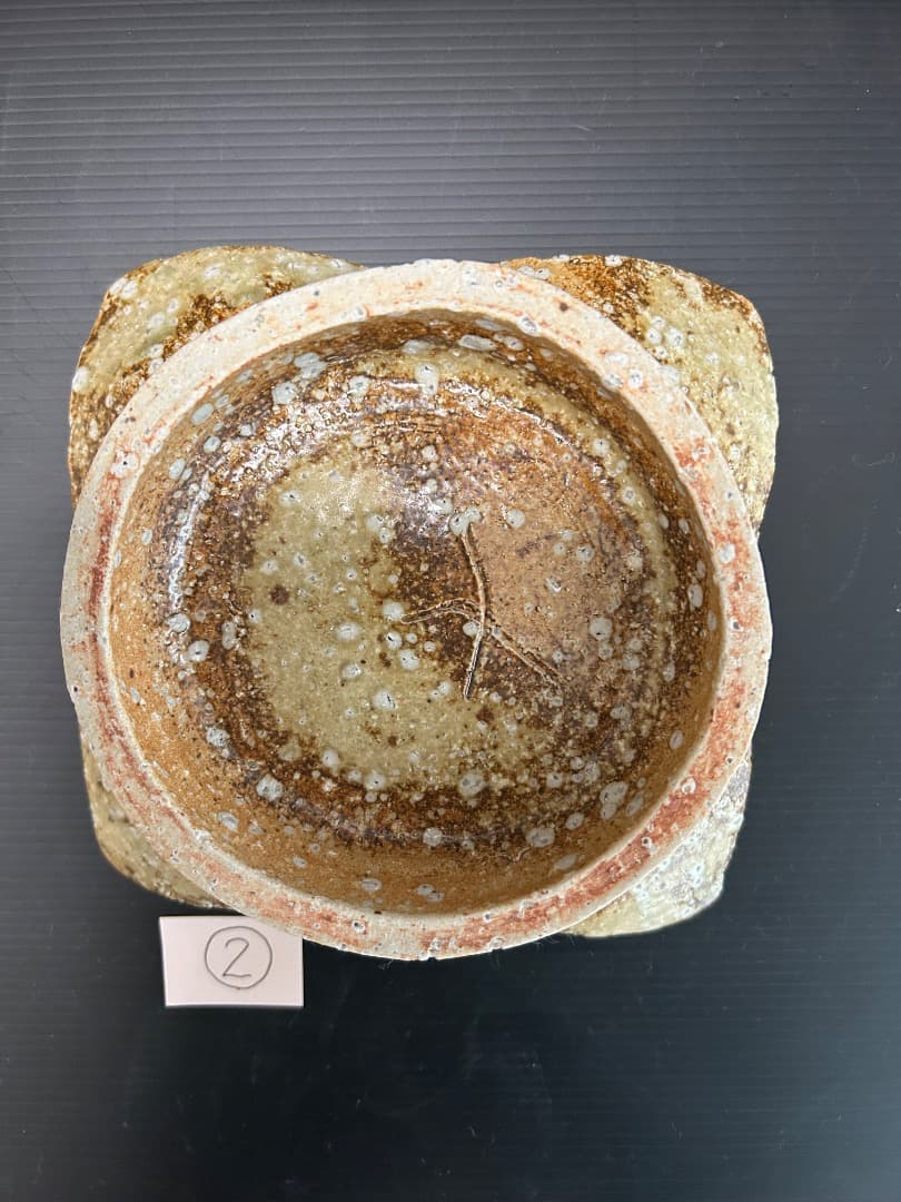 灰釉 平向付 5枚組 (伊賀焼 高台皿) 蓮善隆 作