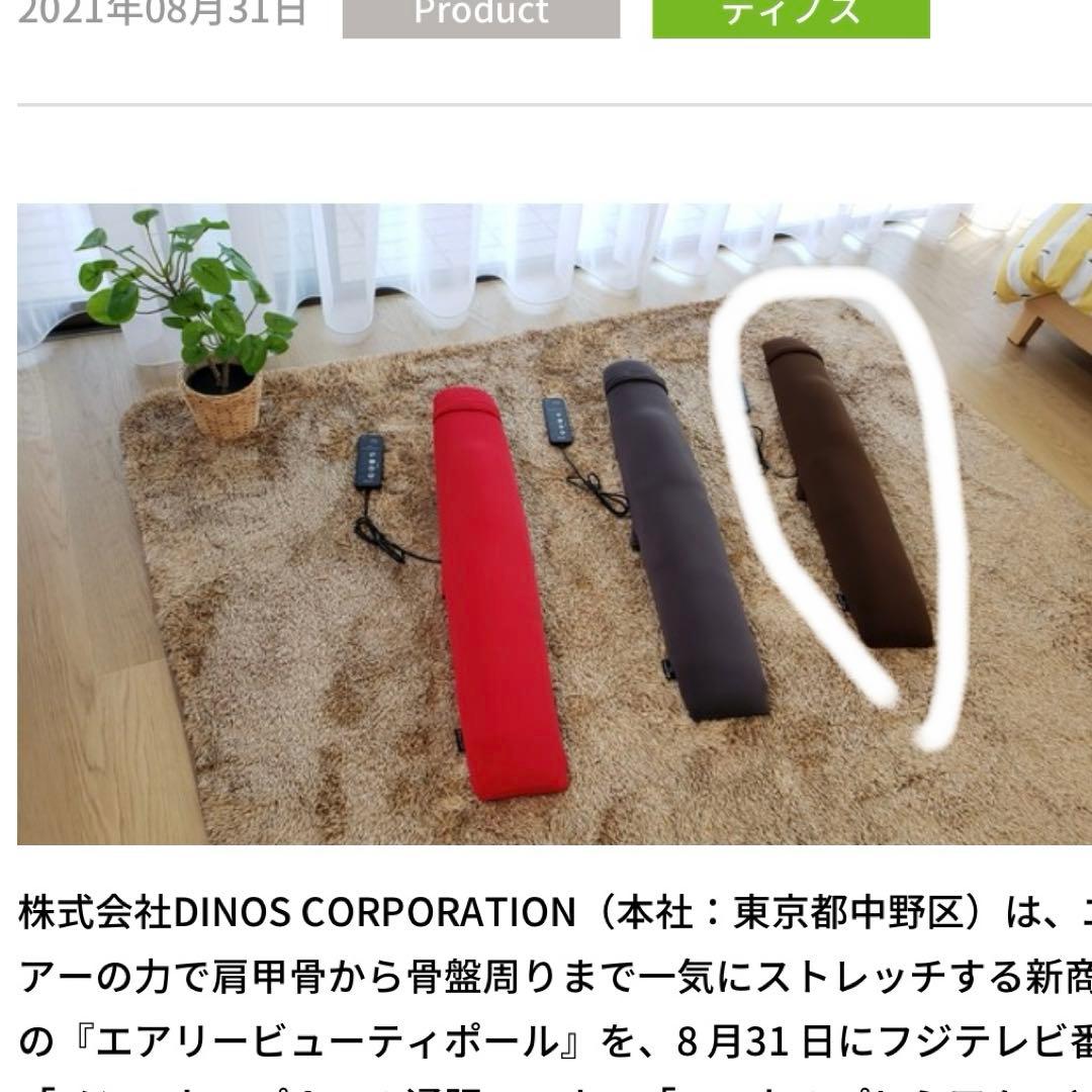 新品未使用　ディノス　エアリービューティポール ブラウン　マッサージ 2026年最新】エアリービューティポールの人気アイテム - メルカリ