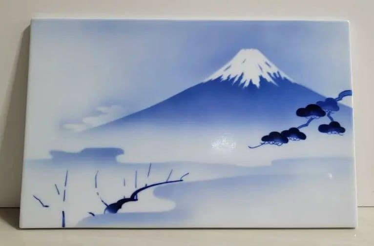 深川製磁 富士山 赤富士陶板画 3枚セット - メルカリ