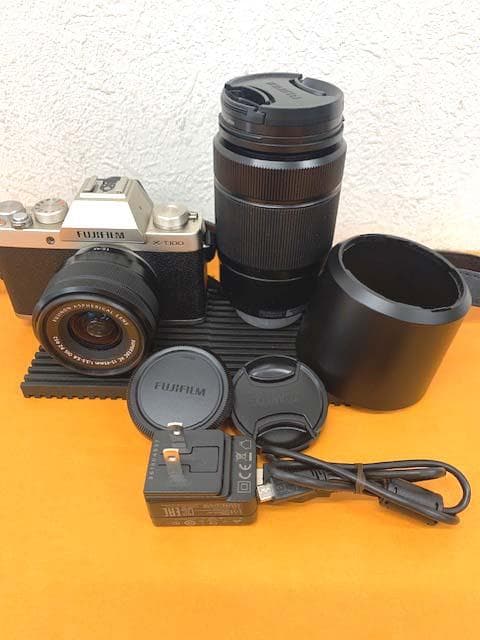 FUJIFILM X-T100 ダブルズームレンズキット充電器付き 美品 完動品 Amazon | FUJIFILM ミラーレス一眼 X-T100ダブルズームレンズキット