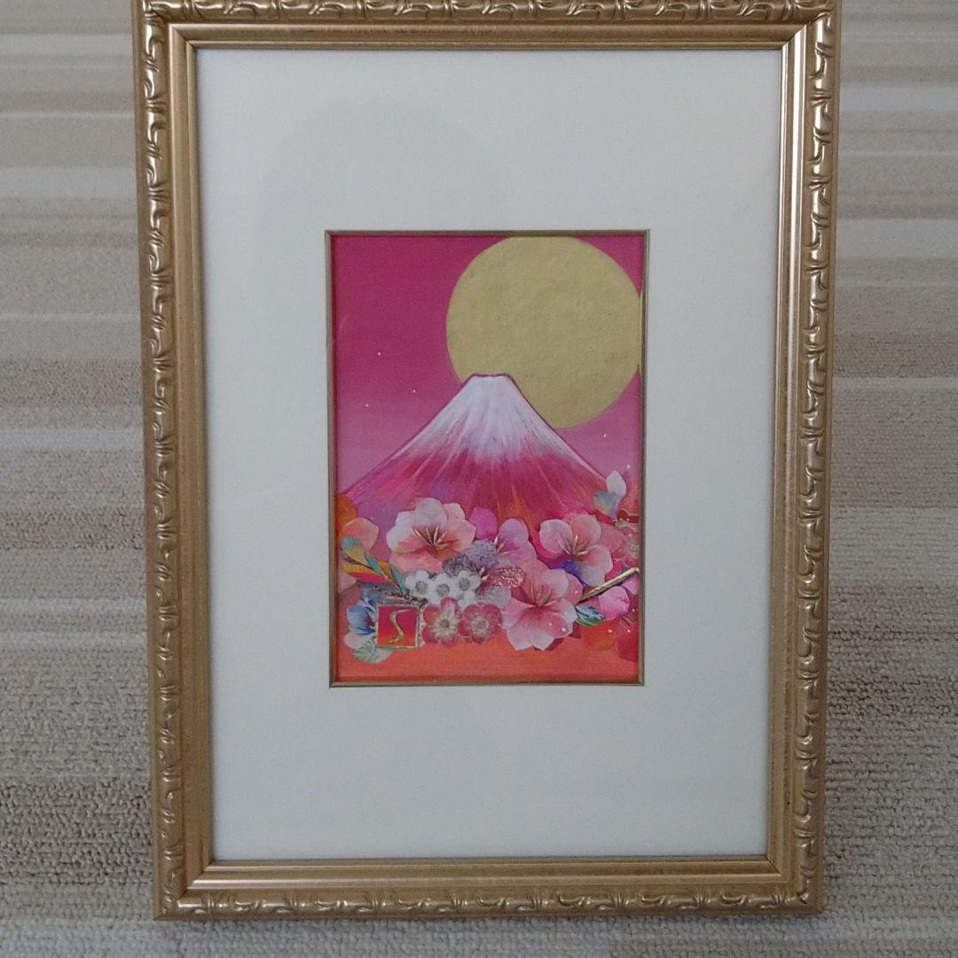 染和紙のコラージュ富士桜（村尾沙織） コラージュアーティスト村尾沙織さんの個展に行ってきました | 美容師