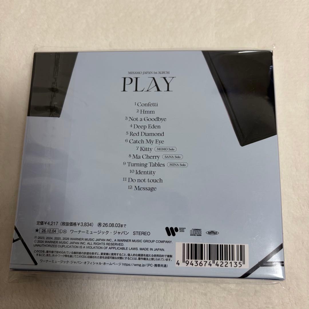 MISAMO PLAY ONCE JAPAN 限定盤 シリアル、トレカ無し - メルカリ