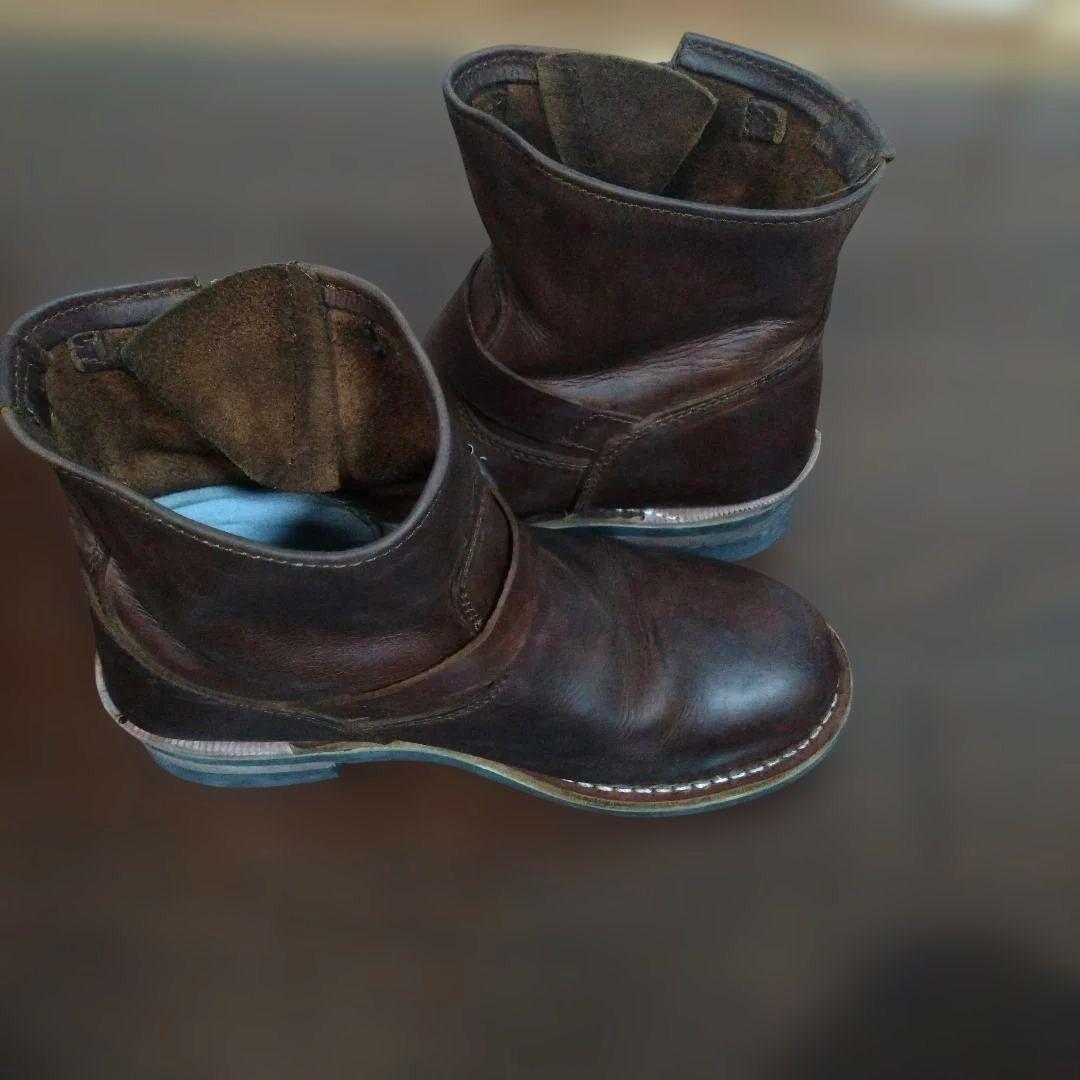 ゴールデンレトリバー　本革　オイルヌバック　エンジニア　ブーツ　26.5cm