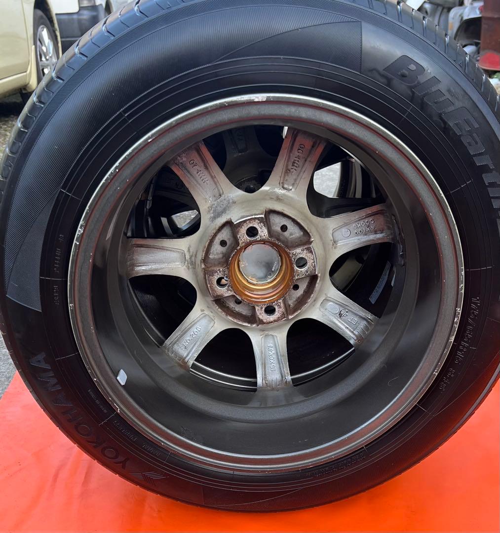 PIAAユーロテック 15インチ 6.5J+38 PCD100-4H 4穴4本