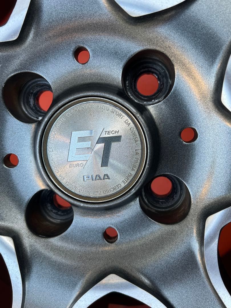 PIAAユーロテック 15インチ 6.5J+38 PCD100-4H 4穴4本