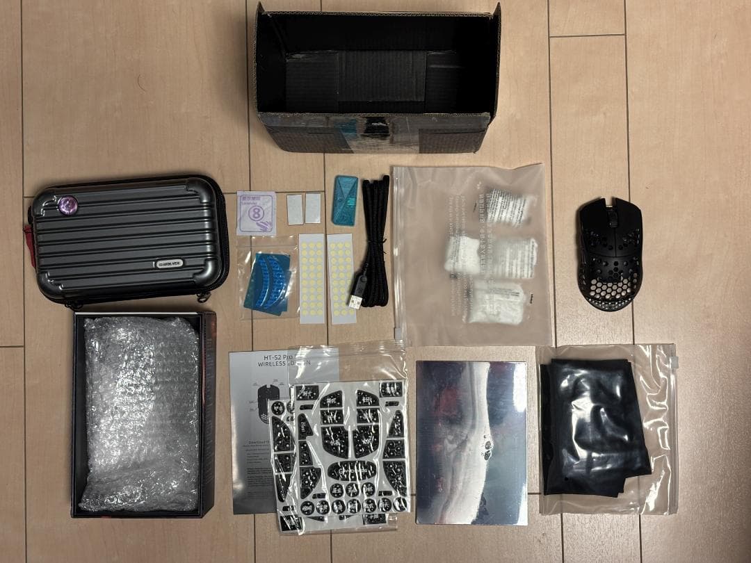 G-Wolves HT-S2 Pro 8K Wireless 極美品 黒×紫 G-Wolves HT-S2 Pro 8K Wireless Mouse( ~28.4grams, For Small Hand ) (In