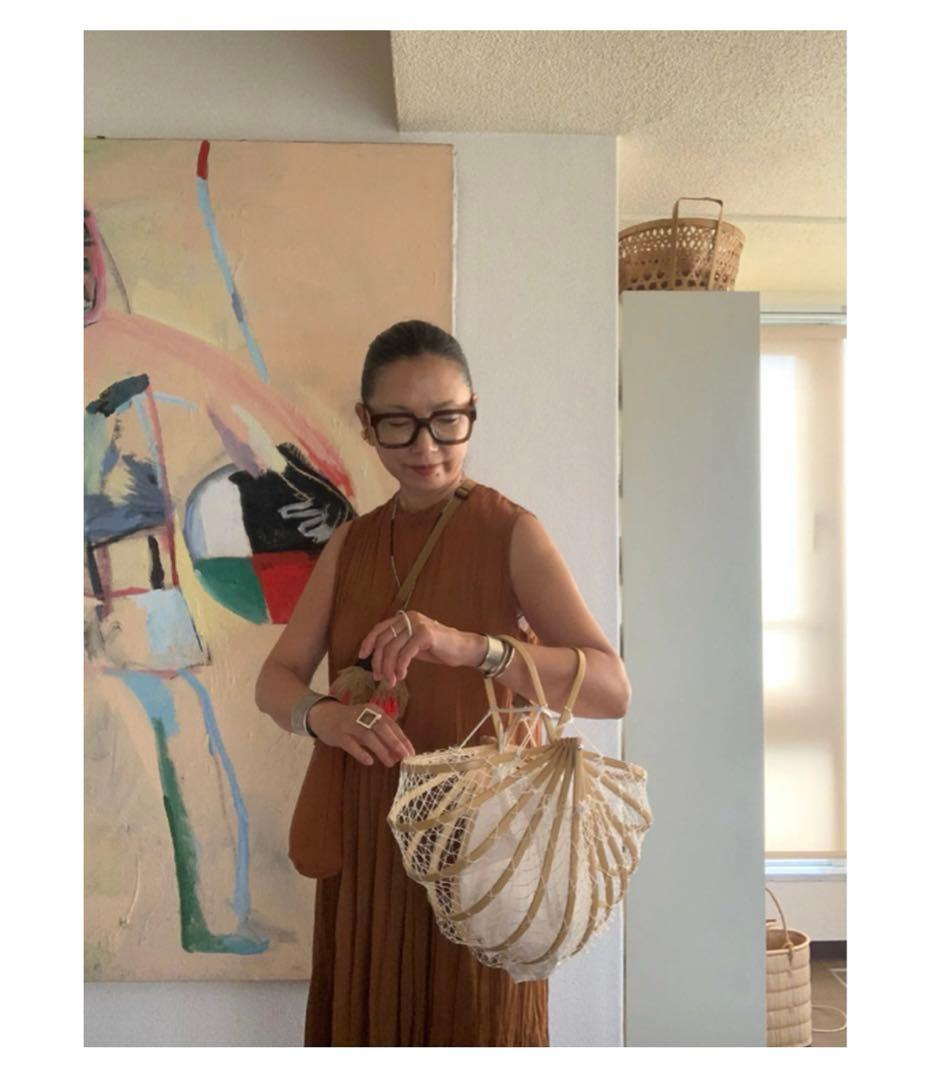 antego アンテゴ 竹籠バッグ 竹かご 竹カゴ - メルカリ