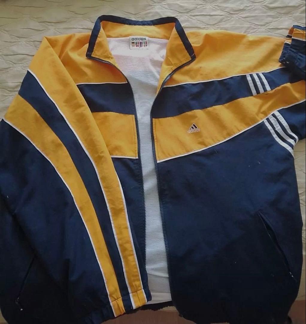 コ*キ様 adidas 90s ナイロンジャケット Eve underblue - メルカリ