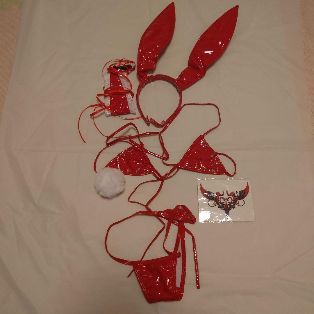 歪萌舍　未使用新品　コスプレ　赤メイドバニー　M＋サイズ