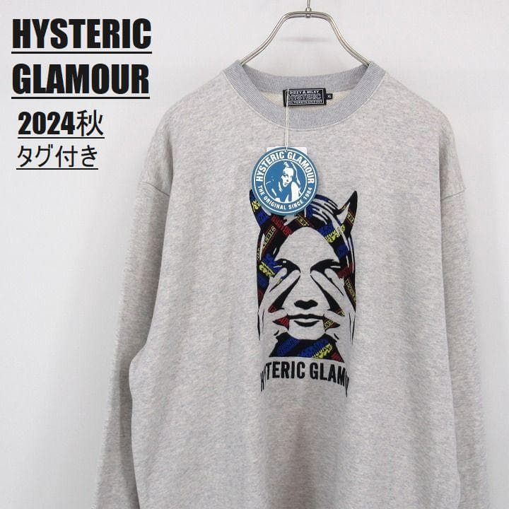 ☆タグ付き☆ヒステリックグラマー SEE NO EVIL刺繍 スウェット XL