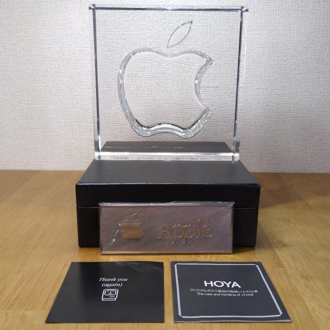 Apple 20周年記念 HOYA製クリスタルガラス 置物 記念品 プレミア