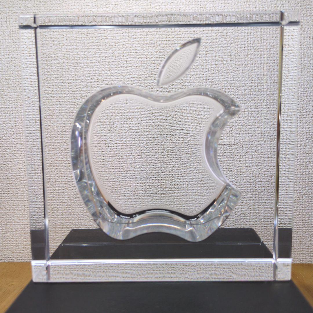 Apple 20周年記念 HOYA製クリスタルガラス 置物 記念品 プレミア