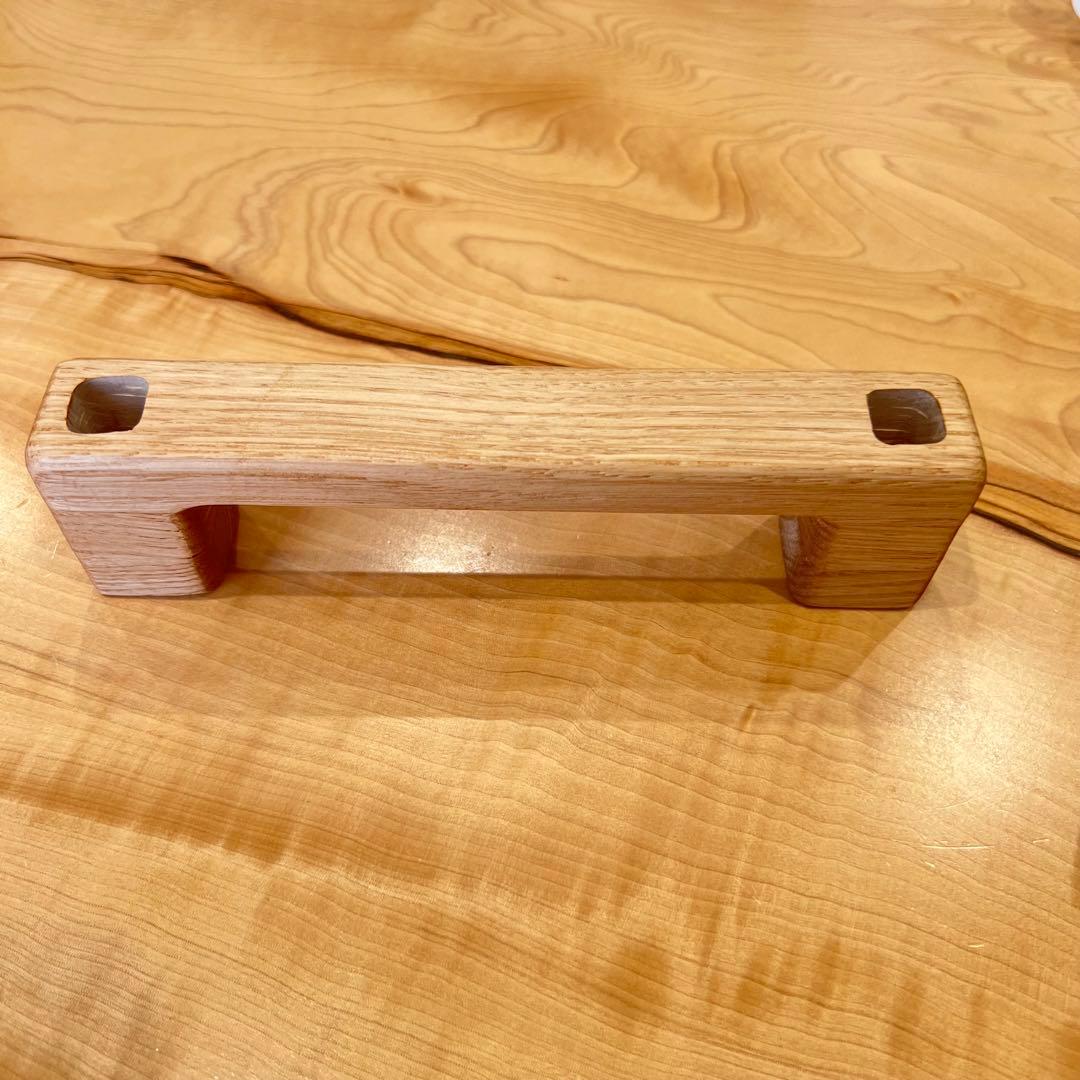 木製アシストグリップ3個(チェスナット) ハイエース用 木製アシスト